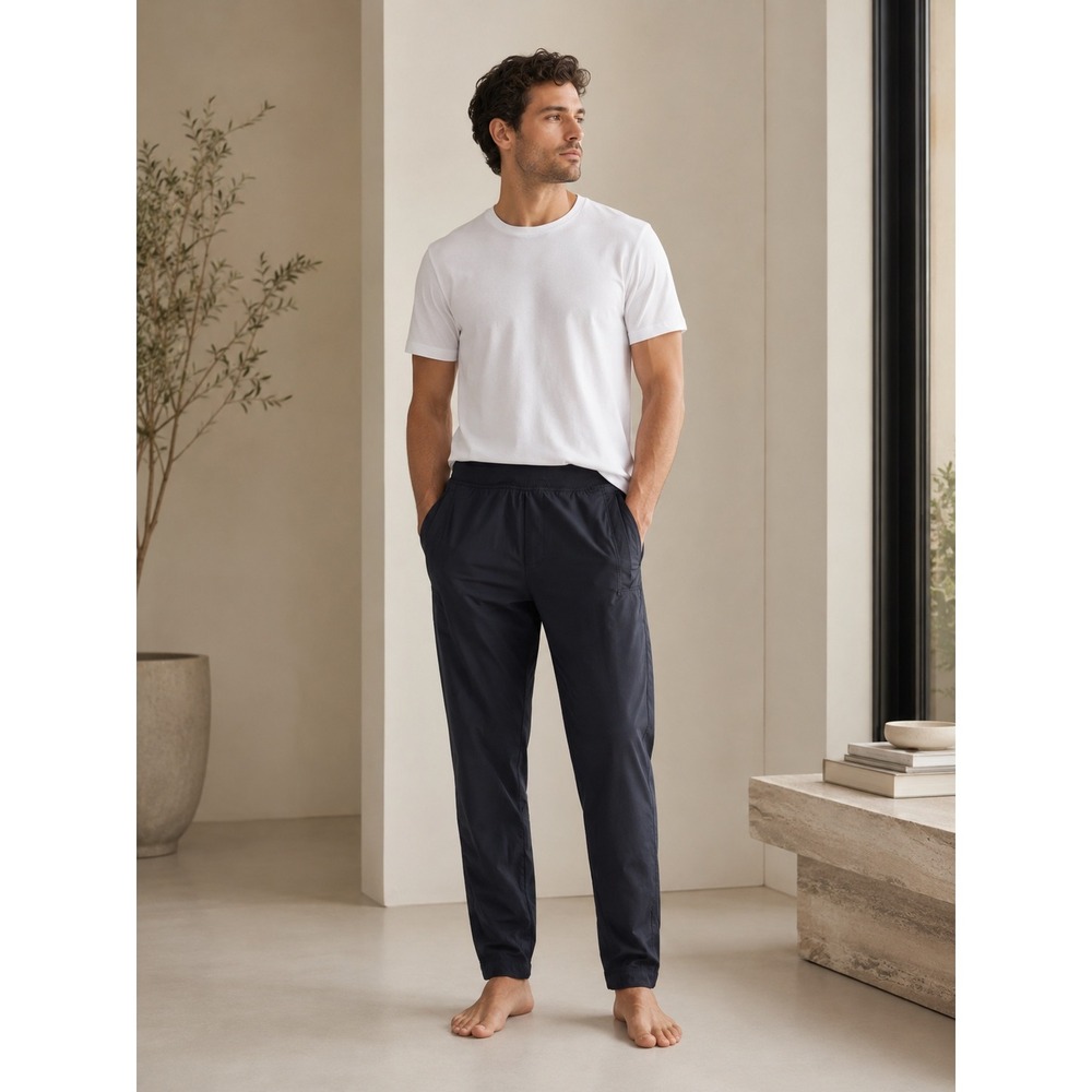 Lululemon Lab Jogger Pants Mens L Navy Technical Tapered Athletic Commuter